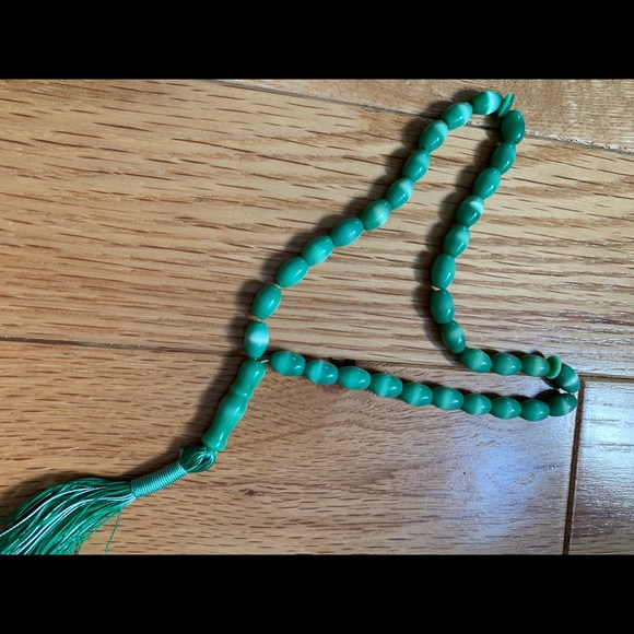 Green agate prayer beads rosary New misbha gems - Picture 2 of 5